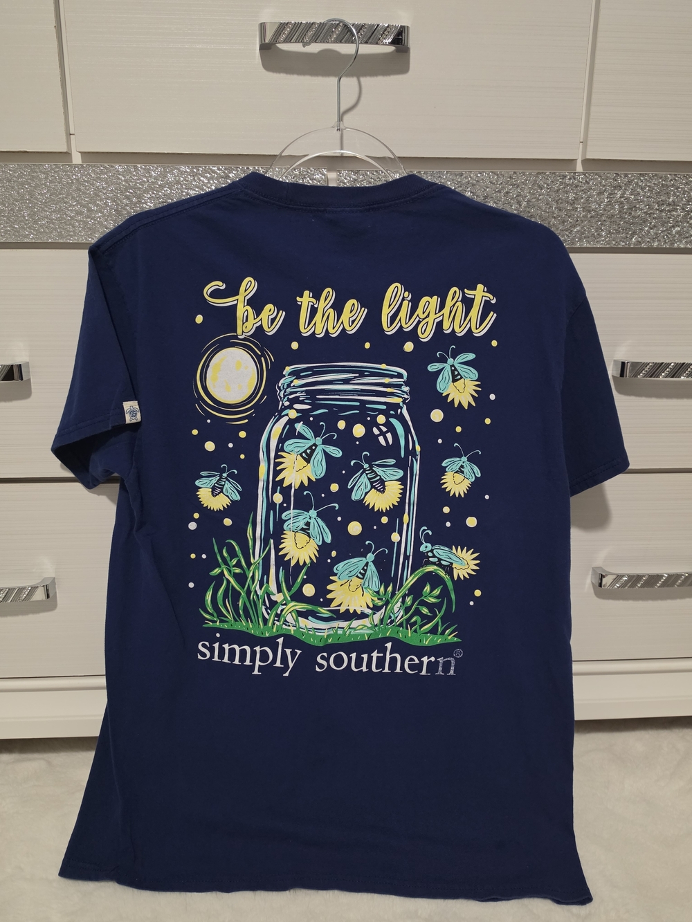 Simply Southern 'Be The Light' Navy Graphic Tee